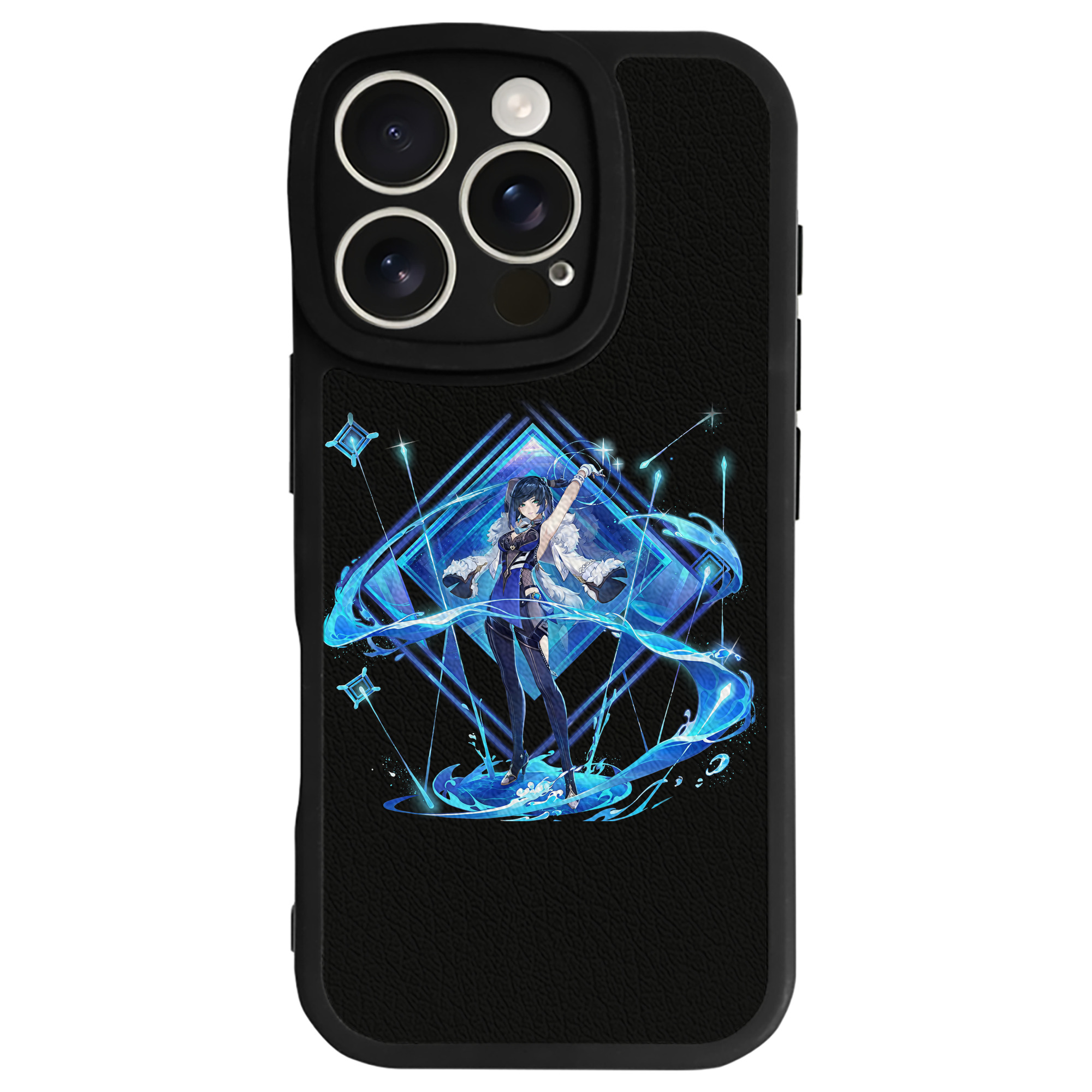 げんし神 夜兰 やらん genshin Yaran 【iPhone 16シリーズ対応】シリコンスマホケース（レザー調） 材質：シリコン
